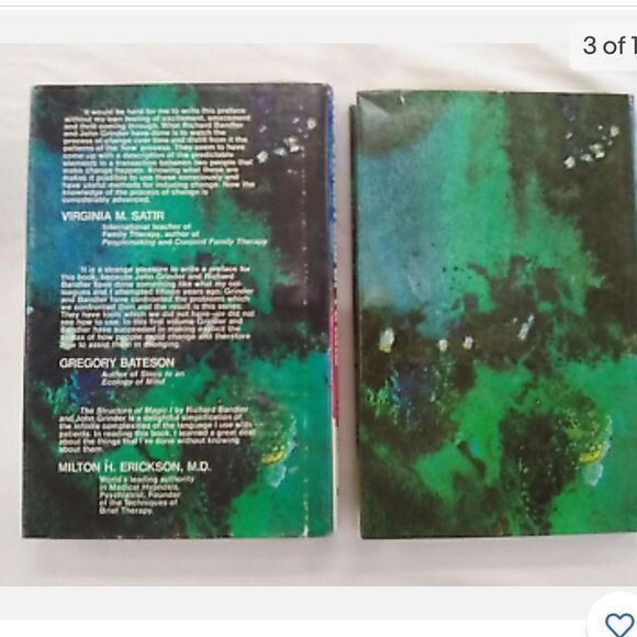 The Structure of Magic 2 Volume Set Grinder And Bandler vintage grannycore - Picture 4 of 16